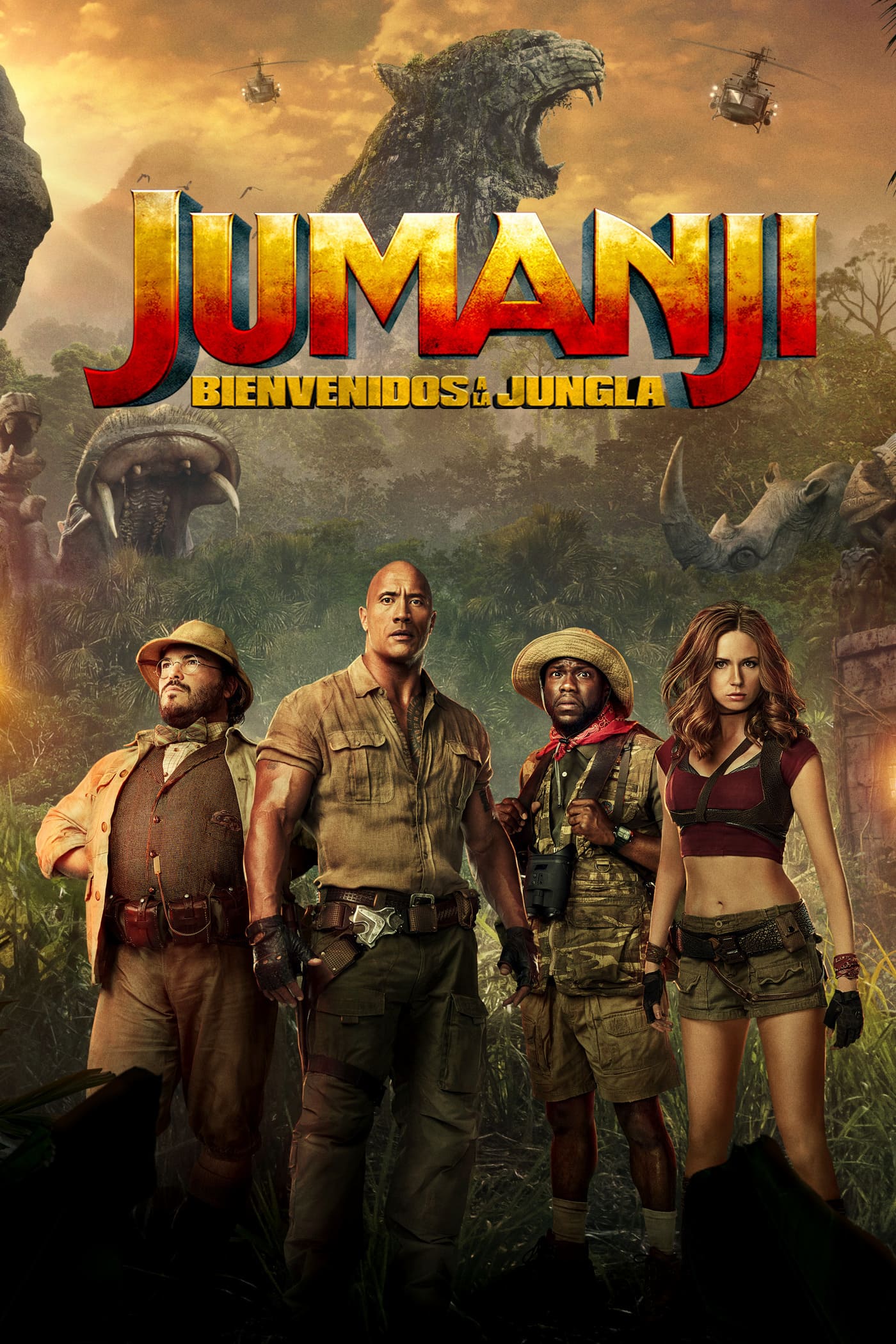 jumanji bienvenidos a la jungla key art